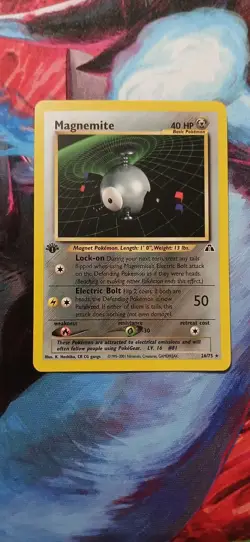 Pokemon Magnemite Rare 1st Edition Card #26/75 Neo Discovery 40HP 2001 English - Image 1