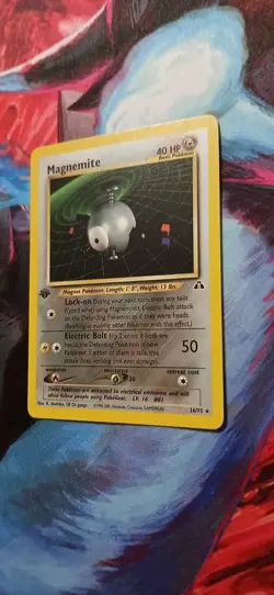 Pokemon Magnemite Rare 1st Edition Card #26/75 Neo Discovery 40HP 2001 English - Image 3