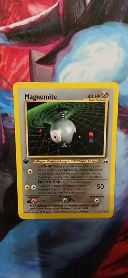 Pokemon Magnemite Rare 1st Edition Card #26/75 Neo Discovery 40HP 2001 English - Image 5