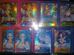 Bandai One Piece card lot of 18 Alt Art, SR, SEC, Nami ,Boa, Luffy, Nico, Vivi - Image 1