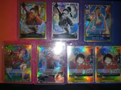 Bandai One Piece card lot of 18 Alt Art, SR, SEC, Nami ,Boa, Luffy, Nico, Vivi - Image 2