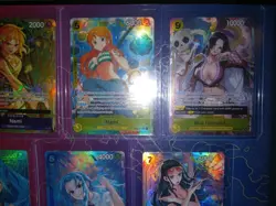 Bandai One Piece card lot of 18 Alt Art, SR, SEC, Nami ,Boa, Luffy, Nico, Vivi - Image 3