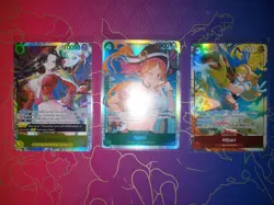 Bandai One Piece card lot of 18 Alt Art, SR, SEC, Nami ,Boa, Luffy, Nico, Vivi - Image 4