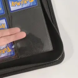 12 Pocket | RED | Trading Card BINDER Album Zipper Side Loading 480 Master Set - Image 2