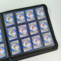 12 Pocket | RED | Trading Card BINDER Album Zipper Side Loading 480 Master Set - Image 3