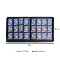 12 Pocket | RED | Trading Card BINDER Album Zipper Side Loading 480 Master Set - Image 4