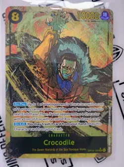 Crocodile OP14-120 SEC Alt Art Secret Rare One Piece Card Game OP14 Azure Sea NM - Image 1