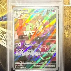 2023 PSA 8 Pokemon Scarlet & Violet SV Kirlia Illustration Rare 212/198 Card - Image 2