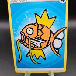 OOAK Hand Painted Magikarp Pokemon Energy Card Custom Art — Collector Piece - Image 3
