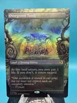 Overgrown Tomb (Borderless) Lorwyn Eclipsed Foil MTG 350 - Image 1
