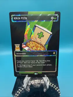 Ninja Pizza (Borderless) (Surge Foil) Commander: Teenage Mutant Ninja Turtles... - Image 1