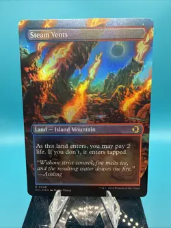Steam Vents (Borderless) Lorwyn Eclipsed Foil MTG 348 - Image 1