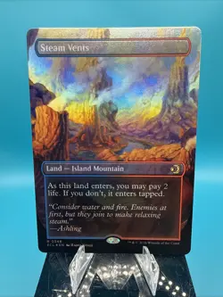 Steam Vents (Borderless) Lorwyn Eclipsed Foil MTG 348 - Image 2