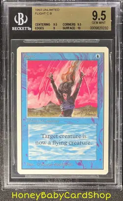 MTG Unlimited Edition 1993 Flight BGS 9.5 GEM MINT Old School 93/94 - Image 1