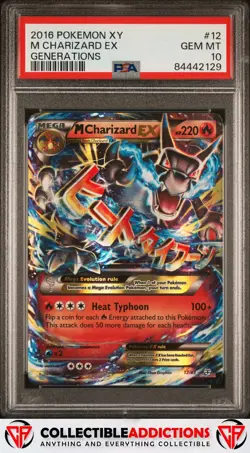 2016 Pokemon Xy Generations #12 M Charizard Ex Generations PSA 10 - Image 1