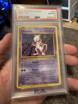 2023 POKEMON CLB-CLASSIC BLASTOISE & SUICUNE EX DECK #014 MEWTWO PSA 10 - Image 2