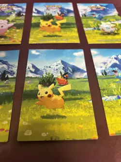 3 x Pokemon Ascended Heroes Character Cards x Stickers Pikachu Togepi Totodile - Image 3