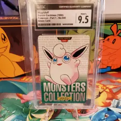 Pocket Monsters Wigglytuff 040 Carddass Vending 1996 Bandai Green CCGC 9.5 POP 1 - Image 1