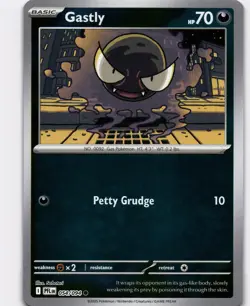 Ghastly Reverse Holo Common ME02: Phantasmal Flames 054/094 NM Pokemon - Image 1