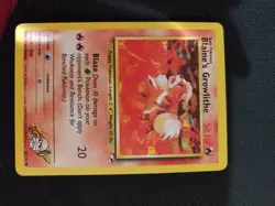 Pokemon TCG Blaine's Growlithe Gym Heroes 62/132 Regular Unlimited Common - Image 1