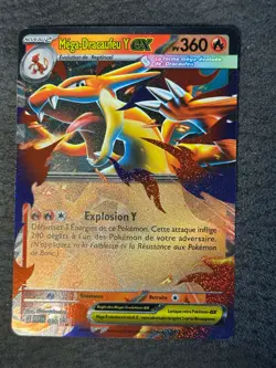 Mega Glurak Y EX MEP 030 Black Star Promo Pokemon Karte Deutsch Near Mint - Image 1