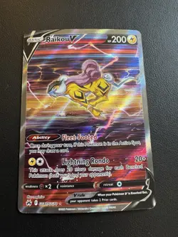 POKEMON TCG RAIKOU V GG41/GG70 SWSH CROWN ZENITH GALARIAN GALLERY!! - Image 1