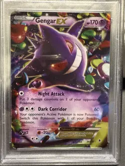 Pokemon TCG PSA 10 GEM Mint Gengar EX 34/119 Phantom Forces Holofoil 2014 - Image 4
