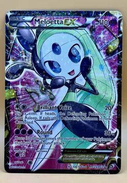 Meloetta EX RC25/RC25 – Legendary Treasures Full Art Holo - NM 2013- Pokemon TCG - Image 1