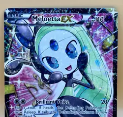 Meloetta EX RC25/RC25 – Legendary Treasures Full Art Holo - NM 2013- Pokemon TCG - Image 2