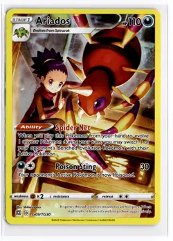 2022 TCG Pokemon #TG09 Ariados Holo TG09/TG30 Brilliant Stars Trainer Gallery - Image 1
