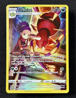 2022 TCG Pokemon #TG09 Ariados Holo TG09/TG30 Brilliant Stars Trainer Gallery - Image 2