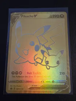 Pokemon Celebrations Pikachu V and Poke Ball Gold Promos SWSH145 SWSH146 - Image 2