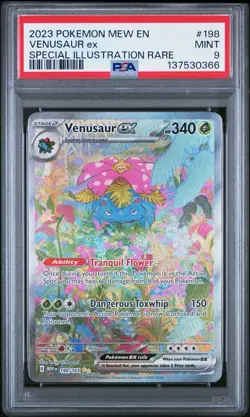 Pokemon 2023 Venusaur ex 198/165 Full Art SIR Scarlet & Violet 151 PSA 9 - Image 1