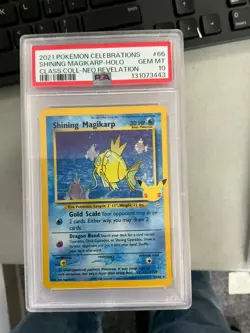 TCG 2021 Pokemon Celebrations Neo Reve. #66 Shining Magikarp PSa 10 - Image 1