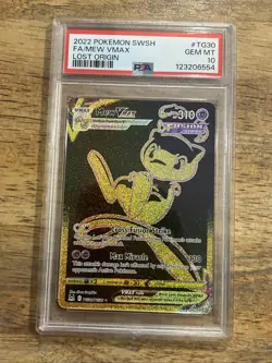 GRADED PSA 10 2022 Pokemon SWSH FA/Mew VMax Lost Origin #TG30 - Image 1