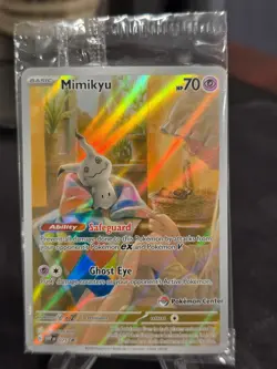 Pokemon TCG: Pokemon Center Stamped Mimikyu SVP 075 Black Star Promo SEALED - Image 1