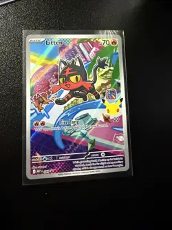 Pokemon First Partner Illustration Litten 044 NM - Image 1