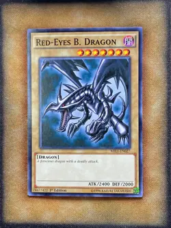 Yugioh Red-Eyes B. Dragon MIL1-EN027 Common 1st Ed NM - Image 1