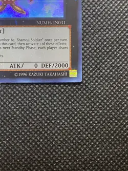 YuGiOh! - Number 63: Shamoji Soldier NUMH-EN031 Super Rare 1st Edition Near Mint - Image 2