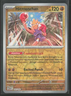 Hitmonchan Uncommon SV: Scarlet & Violet 151 107/165 NM Pokemon Reverse Holo - Image 1