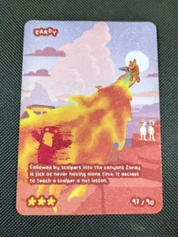 Pokedoodles Zardy 97/90 - Seceret Rare - Pokemon 151 Charizard Fan Art - Image 3