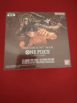 One Piece OP02 Paramount War Booster Box English RED BOTTOM SEALED 810059783546 - Image 1