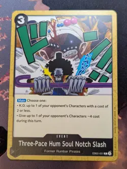 Three-Pace Hum Soul Notch Slash - EB02-051 - One Piece Card Game - English - Image 1
