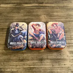 One Piece Tin Pack Set Vol. 2 (TS-02) OP-13 Bandai Factory Sealed Lot of 3 - Image 1