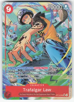 NM Trafalgar Law OP14-009 The Azure Sea's Seven SR ALT ART One Piece - Image 1