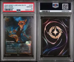 Disney Lorcana Nick Wilde Persistent Investigator Enchanted 239/204 PSA 10 - Image 3