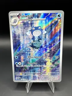 Poliwhirl 176/165 Scarlet & Violet 151 Full Art Holo Pokemon Card (Dented) #1 - Image 1