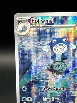 Poliwhirl 176/165 Scarlet & Violet 151 Full Art Holo Pokemon Card (Dented) #1 - Image 2