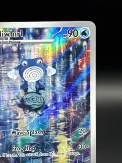 Poliwhirl 176/165 Scarlet & Violet 151 Full Art Holo Pokemon Card (Dented) #1 - Image 3