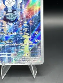 Poliwhirl 176/165 Scarlet & Violet 151 Full Art Holo Pokemon Card (Dented) #1 - Image 4